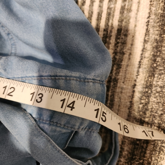 Laundry by Shelli Segal denim jumper zip up sz 8 - Picture 10 of 10